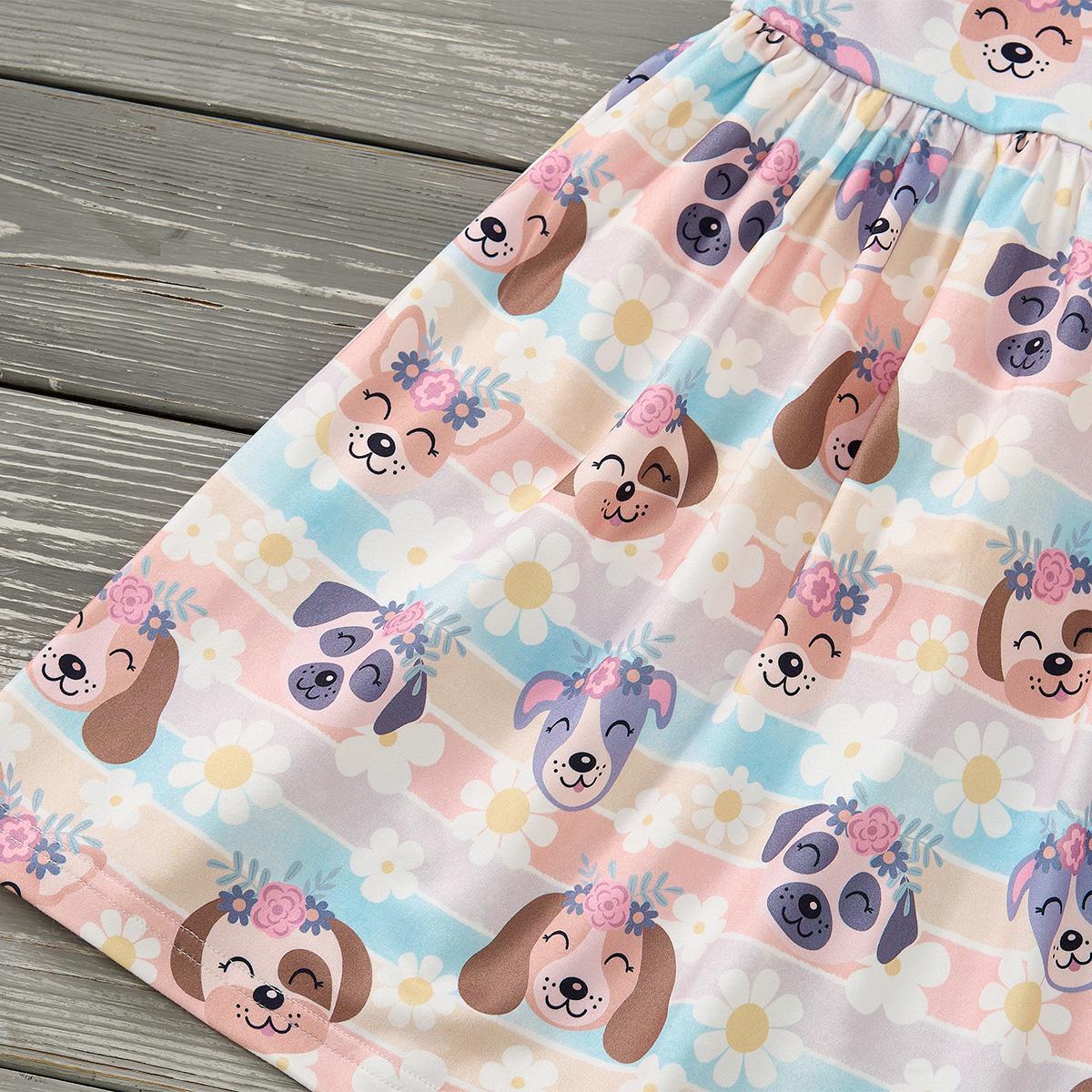 Puppy Blossoms - Skirt Set