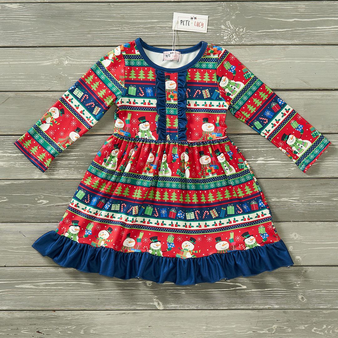 Festive Frosty Dress Pete + Lucy Wholesale