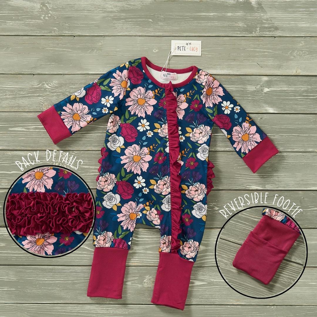 Avery - Girl Zip-Up Romper