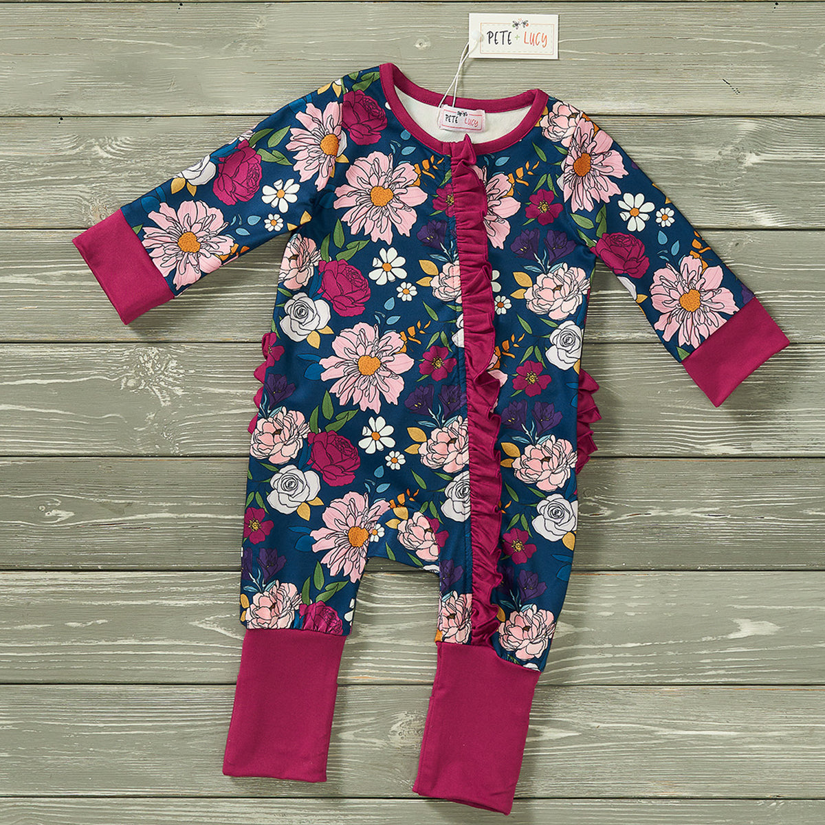 Avery - Girl Zip-Up Romper