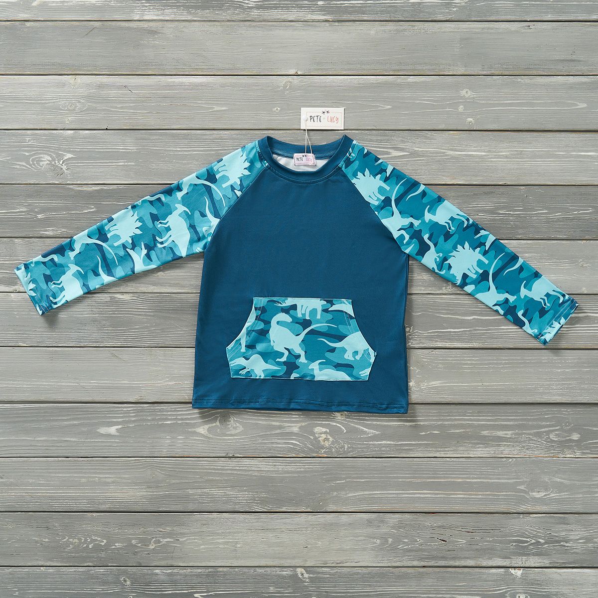 Camo &#39;Saurs - Boy Top