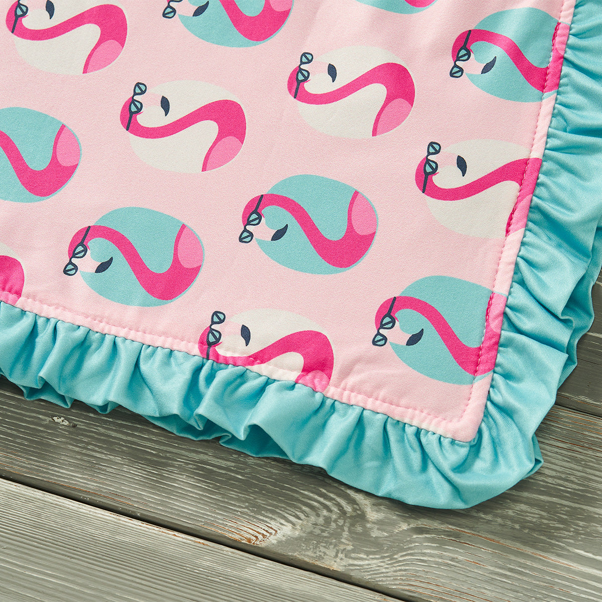 Cool Flamingo - Minky Blanket