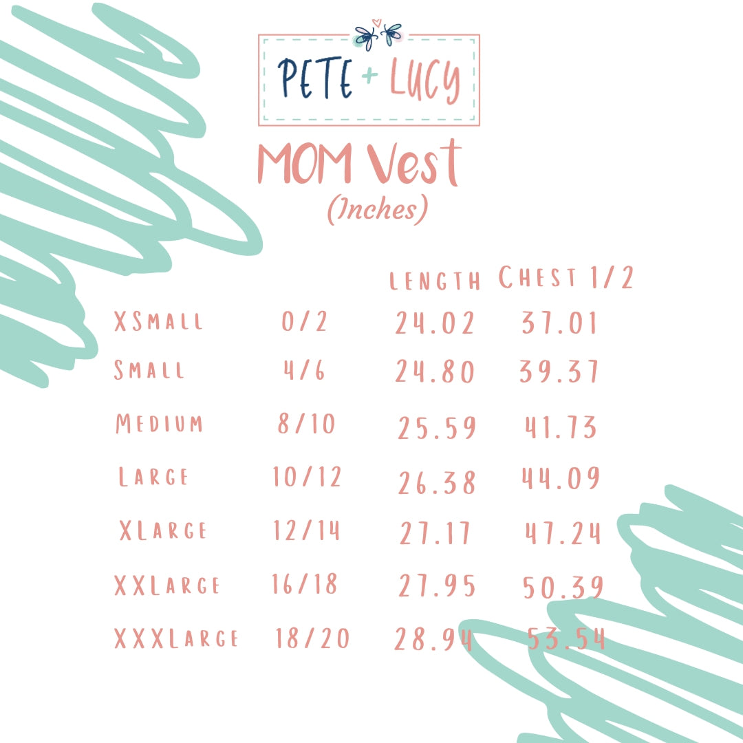Mommy + Me Vest- Plum Petals (Adult&#39;s)