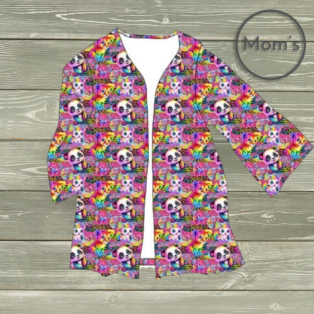 Neon Nostalgia -  Mom Cardigan