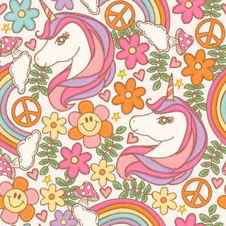 Peace, Love & Unicorns - Bow Headband