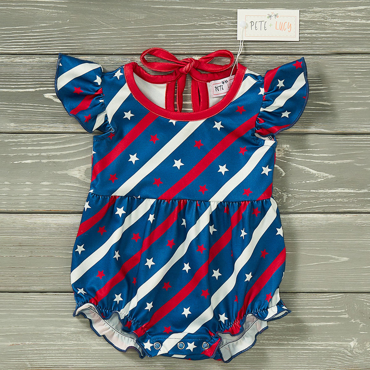 Stars + Stripes - Girl Infant Romper