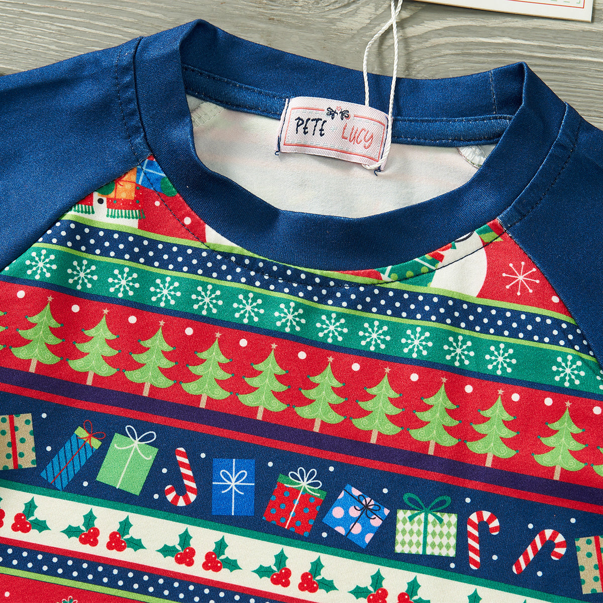 Festive Frosty Infant Romper Pete + Lucy Wholesale