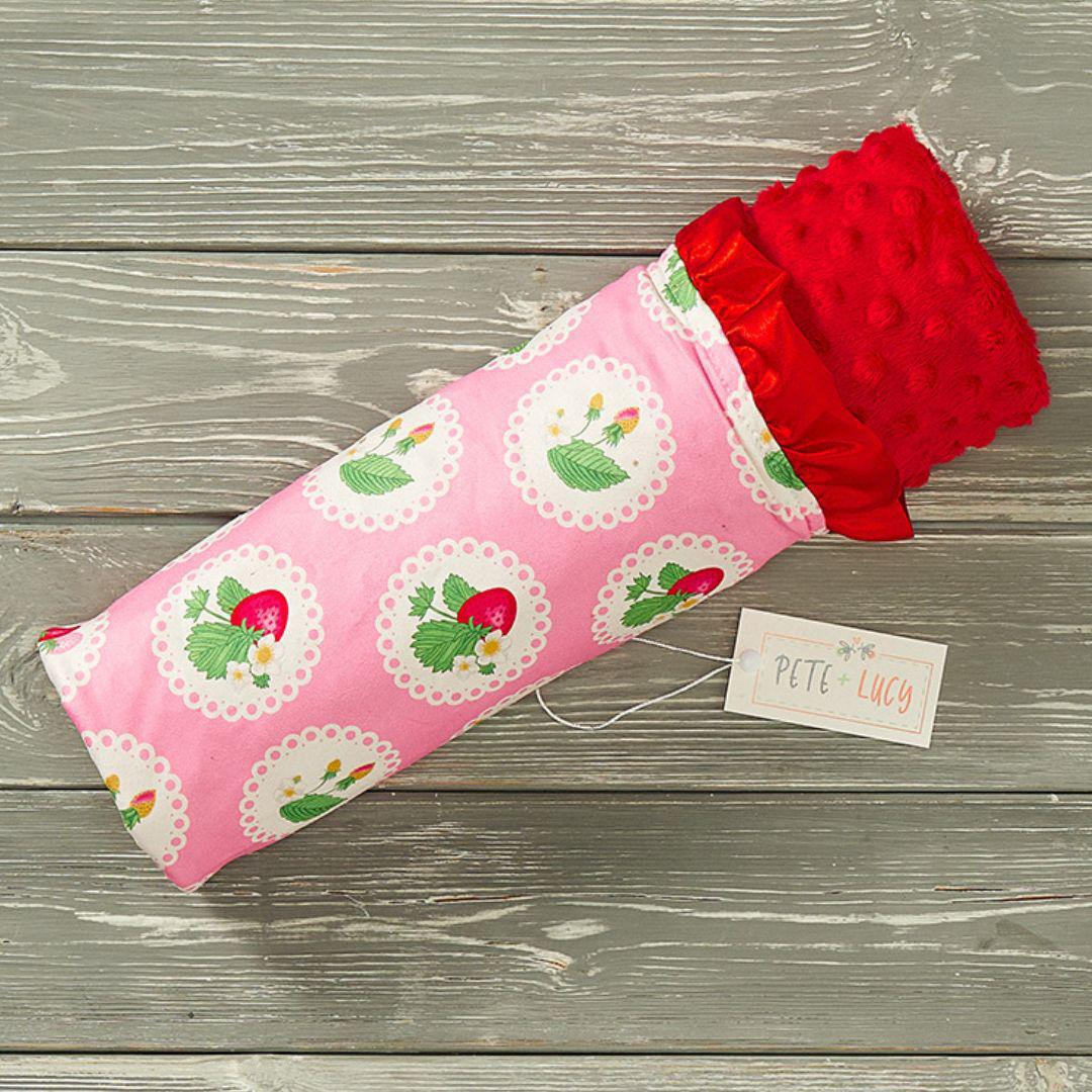 Simply Strawberry - Minky Blanket