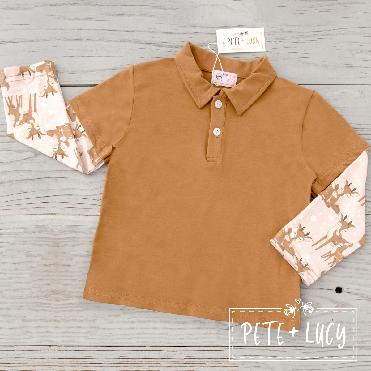 Deer and Stars- Boy Top