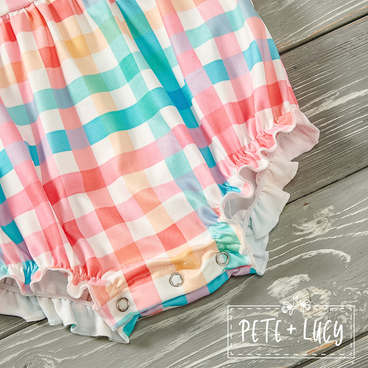 Summertime: Gingham - Girl Infant Romper