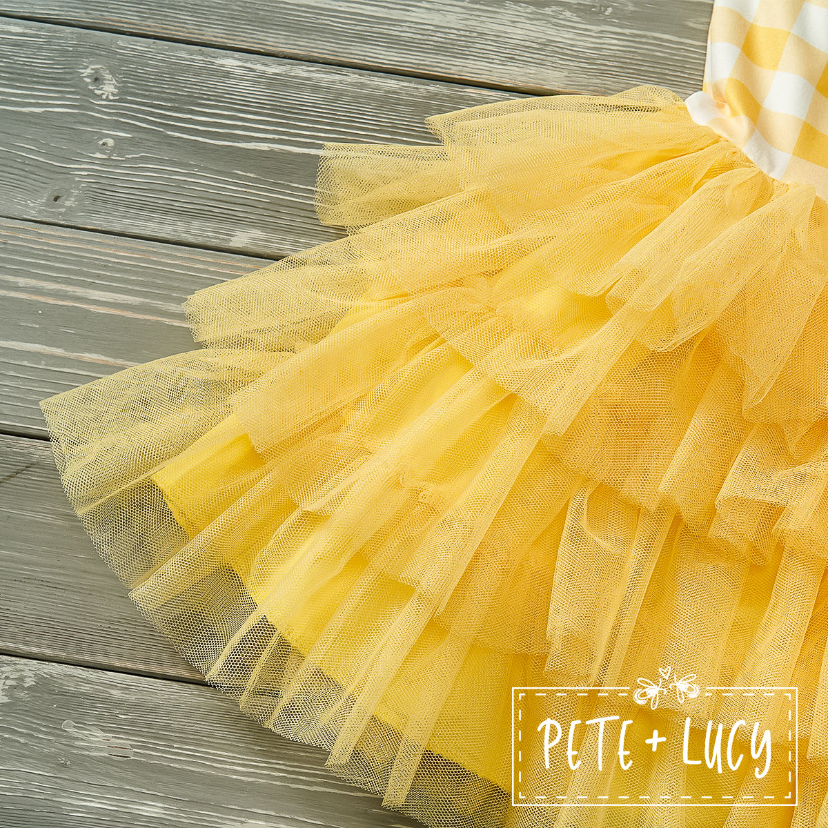 Princess Tulle: Yellow Tulle Dress